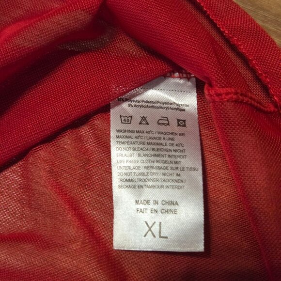 Avidlove Red Lace Sheer Babydoll Nightgown Lingerie Women’s XL Sexy Sleepwear - Picture 6 of 9